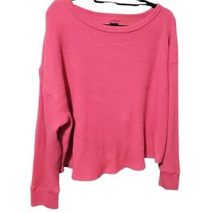 Gap long sleeve thermal Lounge Worthy Plus Size Top